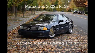 First look at my Rare 1991 Mercedes 300SL R129 with 5 Speed Manual Getrag Transmission M104 1 of 397