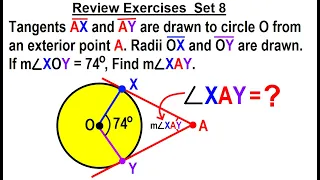 Geometry - Ch. 6: Circles (35 of 39) Review Exercise: Set 8 of 12