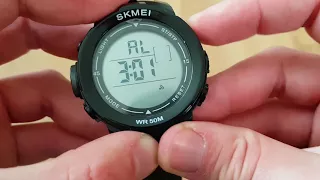 Мужские часы Skmei Neon / 1227. Видео обзор!  Инструкция! Как настроить!