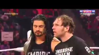 Brock lesnar - Dean ambrose  contract signing full segment 8 february