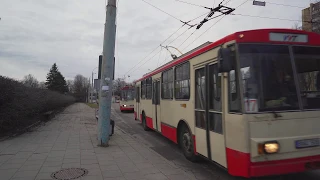 Lithuania, Vilnius, trolleybus 6 ride from Šaltinėlis to Vinco Kudirkos aikštė