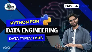 Python Day 4 | Data Types : Lists |  Cloud Data Engineering Day 3