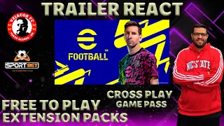 TRAILER REACT EFOOTBALL 2022 / PES 2022 REAÇÃO AO TRAILER / EXTENSION PACKS? CROSS PLAY? / RIP PES??