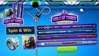 8 ball pool - 4 Cue And Avatar Free - Rule of Three 🤯 Pool Pass - Hyperspace Win Streak - Spin & Win