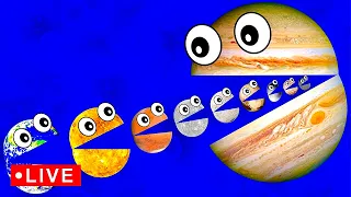 Learn Funny Planets for KIDS 🪐🪐🪐🪐🪐🔴 | Planet Mercury Venus Earth Mars Jupiter Saturn Uranus Neptune