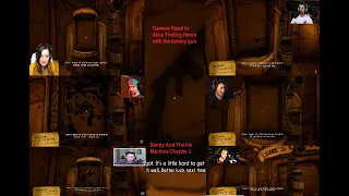Gamers react to the Tommy gun troll by "Alice Angel" ( Bendy And The Ink Machine Chapter 3)