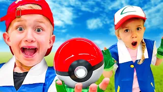 Levi and Ivy found Pokémon IN OUR HOUSE!
