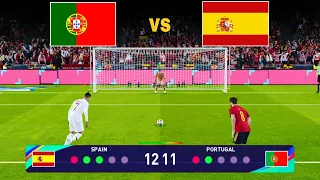 PORTUGAL VS SPAIN ! RONALDO VS MORATA - PENALTY SHOOTOUT 💥