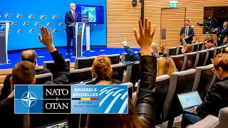 NATO Secretary General press conference previewing the #NATOSummit, 23 MAR 2022