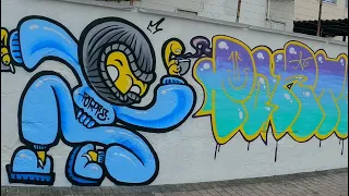 🔥Fazendo um GRAFFITI de Persona + Letras no centro da cidade. - Real vandal