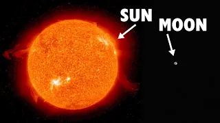 Why the moon covers up the sun during a solar eclipse