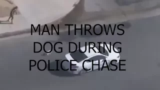 Suspect Throws Dog From Car In Police Chase