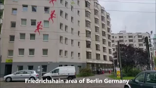 Friedrichshain area, Stasi Headquarters and Revaler Strasse  Berlin Germany