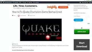 How to Fix Quake Champions Game Startup Crash