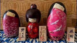 Kokeshis - Japanese Wooden Dolls - Usaburo Kokeshi & Masae Fujikawa