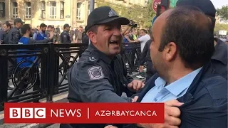 "Uşağı necə döydülər, çırpdılar yerə", Milli Şuranın mitinqindən görüntülər