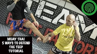 Muay Thai 5 ways to Defend the Teep Tutorial