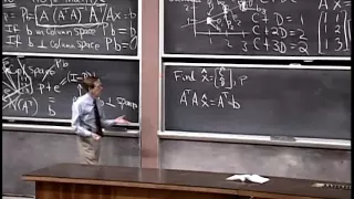 16. Projection Matrices and Least Squares