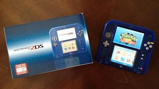 Nintendo Transparent Blue 2DS Unboxing