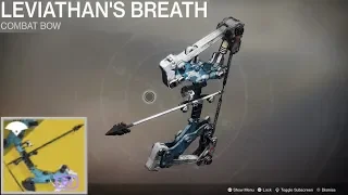 Destiny 2 - Leviathans Breath Exotic Bow - Make Bows Not War Quest