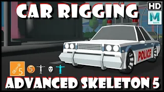 Car Rigging in Advanced Skeleton 5 Rig Tool in Autodesk Maya 2017