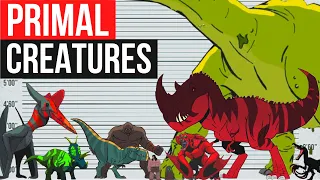 Genndy Tartakovsky's Primal | ALL Creatures and Characters | Size Comparison