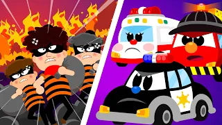 The Rescue Heroes #2 | Car Song: Police Car, Fire Engine, Ambulance | Nursery Rhymes & Kids Songs