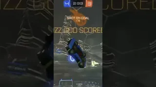 Flip reset over 2 defenders! #rl #shorts #rocketleague #tiktok