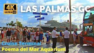 Las Palmas de Gran Canaria Walk | El Muelle Shopping Centre to Poema del Mar Aquarium