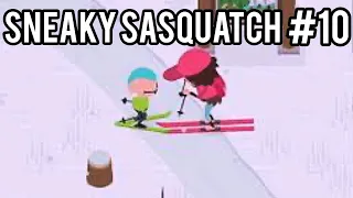 Sneaky Sasquatch Part 10 Skiing and completing the treasure map | Apple Arcade Games