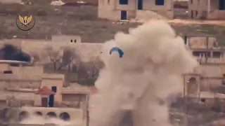 уничтожение двух уральских машин, заряженных пулеметами "Шилка", для бригад Асада оппозиция Война