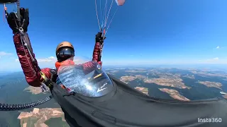 Paragliding Hyperlaps 206 km FAI Triangle German Flatland