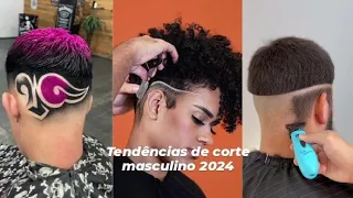 TENDÊNCIAS DE CORTE MASCULINO 2024💈/ OS MELHORES BARBEIROS DO MUNDO / THE BEST BARBES IN THE WORLD 🌎