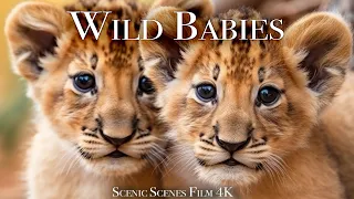 Wild Babies 4K - Amazing World Of Young Animals | Baby Animals | Scenic Relaxation Film