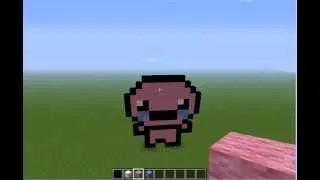 minecraft pixel art (binding of isaac)