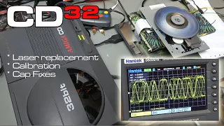 Amiga CD32 Restoration Part 2: Replace and calibrate the laser. Rectifying Mistakes.