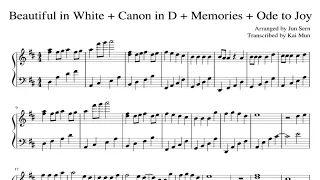 Beautiful in White + Canon in D + Memories + Ode to Joy