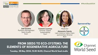 #WorldSeed2024: "From Seeds to Eco-systems: The Elements of Regenerative Agriculture"