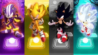 DarkSpine Sonic 🆚 Super Sonic 🆚 Dark Sonic 🆚 Hyper Sonic | Tiles Hop EDM Rush