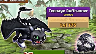 TEENAGE RUFFRUNNER MAX LEVEL 175 TITAN MODE - New Night Light - Dragons: Rise of Berk