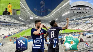 Match France - Côte d'Ivoire au stade Vélodrome