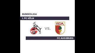 1.FC Köln - FC Augsburg Livestream ( 10.Spieltag )