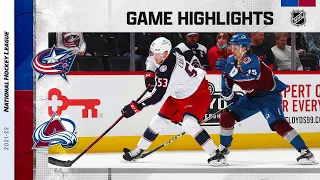 Blue Jackets @ Avalanche 11/3/21 | NHL Game Highlights