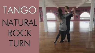Apprendre à danser le Tango - Danse de salon - Première figure débutante, Natural Rock turn