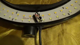 Ремонт кольцевой лампы для селфи.