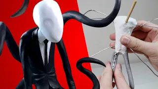 Making SLENDER MAN! *creepypasta fan art* - Polymer Clay Timelapse Tutorial | Ace of Clay