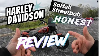 Honest #review on a #softail #streetbob  #nicktheharleyguy @harleydavidson #motorcycle #fyp #indiana