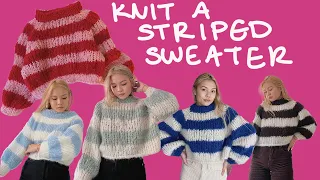 Make the mohair sweater of your dreams | big striped sweater | pattern walkthrough
