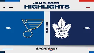 NHL Highlights | Blues vs. Maple Leafs - January 3, 2023