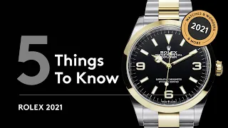 Rolex 2021 | 5 Things To Know